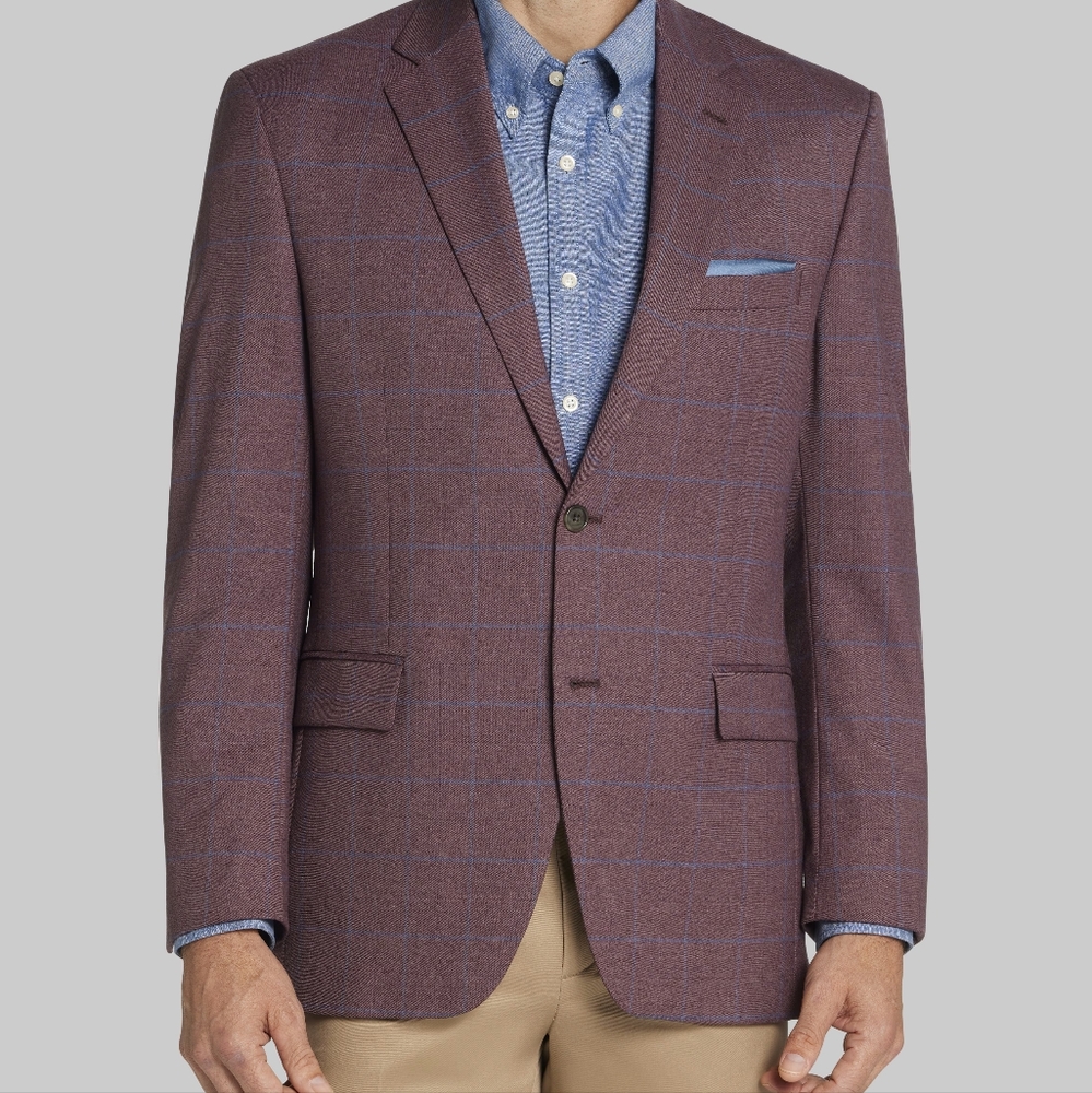 Jos. A. Bank Purple Plaid Blazer NWT
